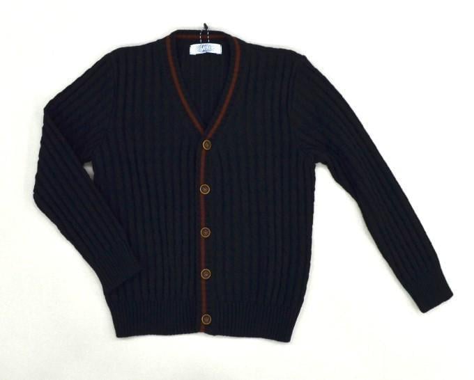 Кофта в'язана для хлопчика на ґудзиках Suzie ШК-431 146 см Чорний (548602_146)