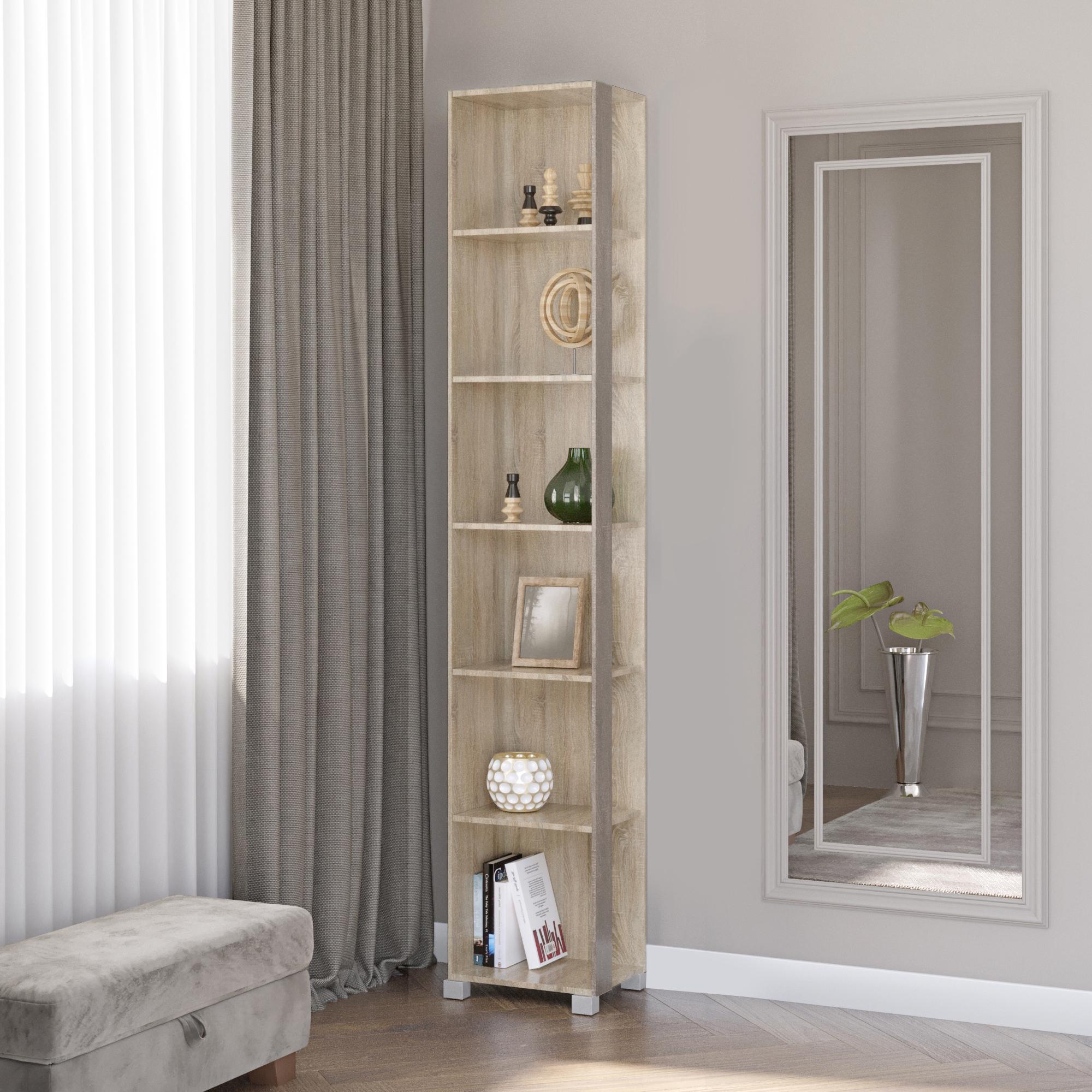 Шкаф-пенал угловой Эверест Бриз-18 Сонома/Трюфель (DTM-2288)