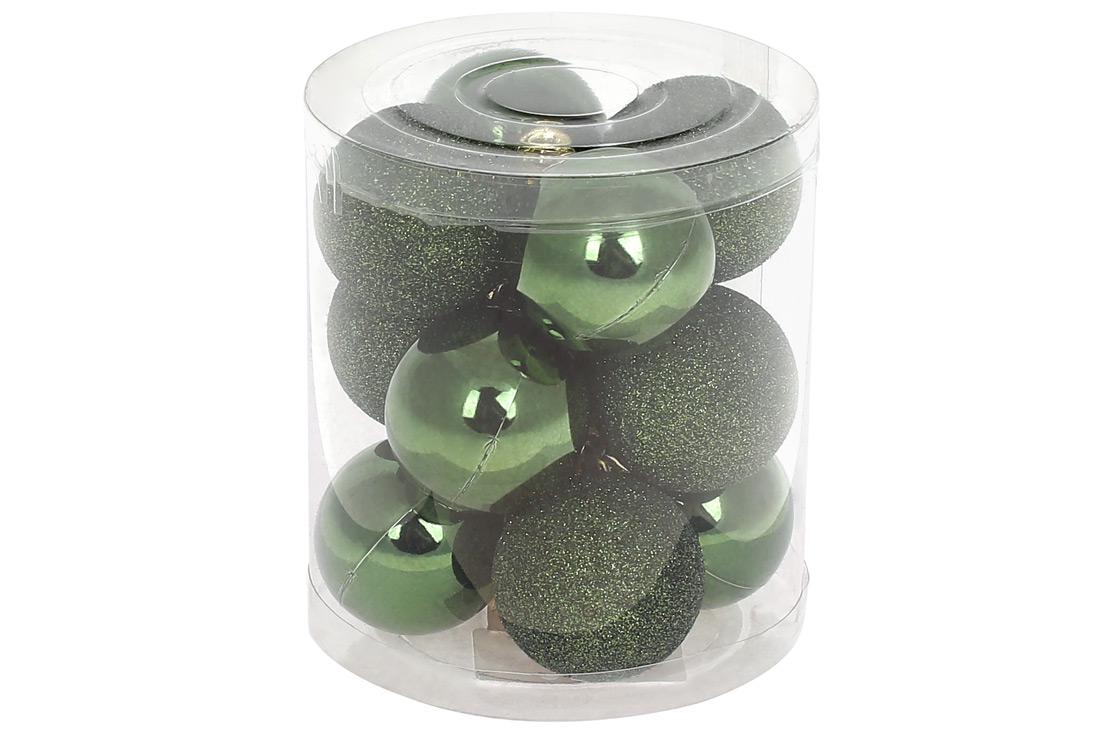 Набор новогодних шаров BonaDi пластик 12 шт. D 4 см (147-938)