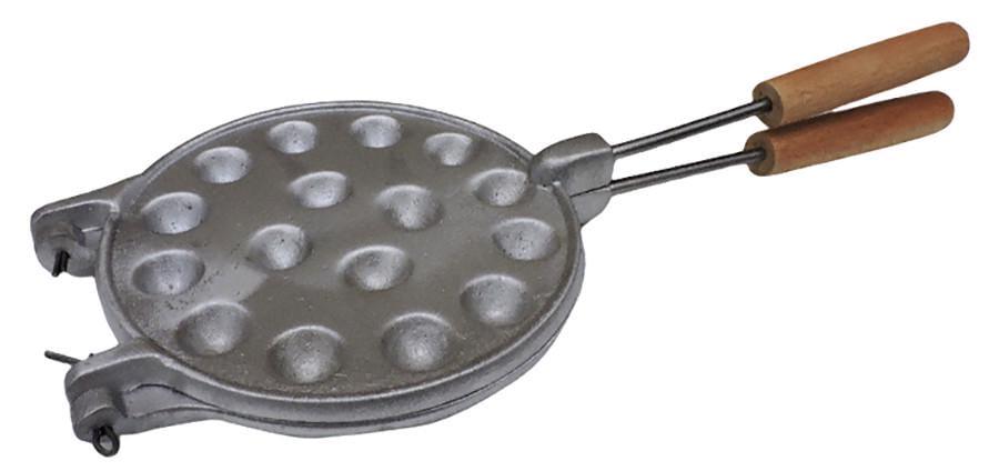 Форма для выпечки алюминиевая Орех 16 с деревянной ручкой - фото 3