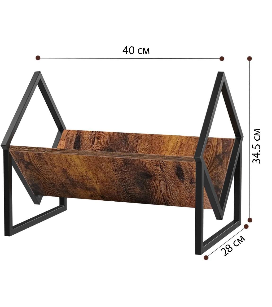 Стелаж підставка для зберігання вінілових платівок/книг 40х34,5х28 см (SP-100-3) - фото 5 Стелаж підставка для зберігання вінілових платівок/книг 40х34,5х28 см (SP-100-3) - фото 5