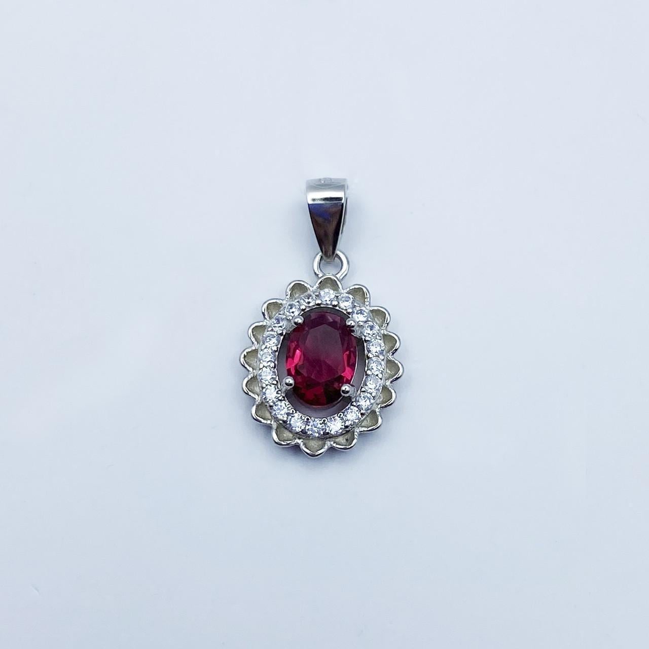 Серебряный кулон с турмалин альпинитом 1,5 г (2261752576)