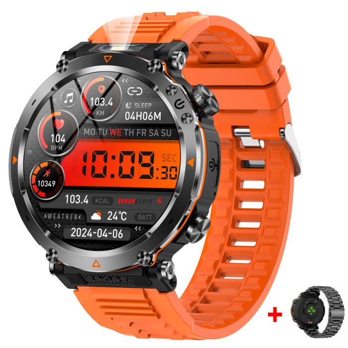 Смарт-годинник UWatch Smart Avation Pro Orange з ремінцями 2 шт. (2000) - фото 2 Смарт-годинник UWatch Smart Avation Pro Orange з ремінцями 2 шт. (2000) - фото 2
