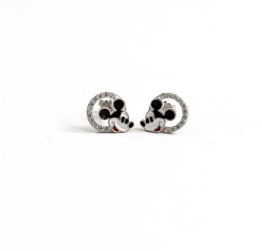 Серьги Maxi Silver 8424 Микки Маус (88424)