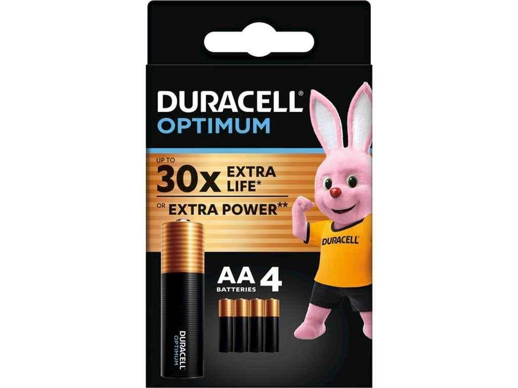 Батарейка щелочная Duracell LR6/AA OPTIMUM CEE GEN3 58696 4 шт. (1092854)