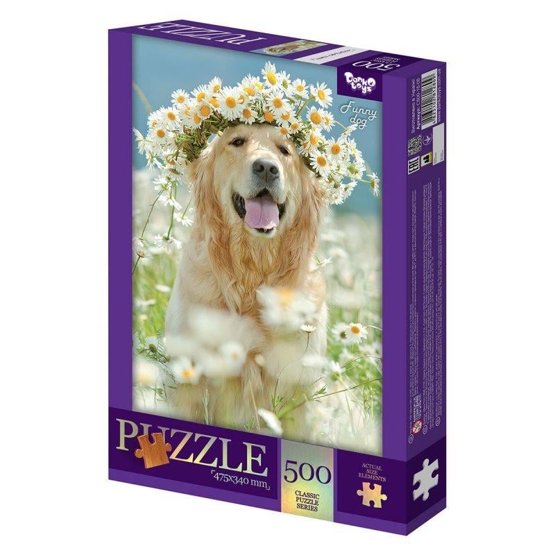 Пазлы классические Danko Toys Funny dog 500 эл. Фиолетовый (IP-177-P-1202)