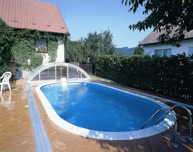 Бассейн каркасный IBIZA OVAL с отверстиями для монтажа в грунт 6х3,2х1,5м (3EXB0629)