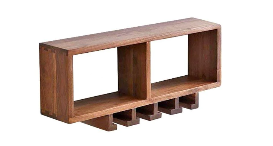 Полка настенная из дерева Тринидад 2 Капучино (ПНС/200609)