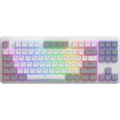 Клавиатура Hator Rockfall 3 Mecha TKL QMK/VIA Orange Wireless White (HTK851UA) Клавиатура Hator Rockfall 3 Mecha TKL QMK/VIA Orange Wireless White (HTK851UA)