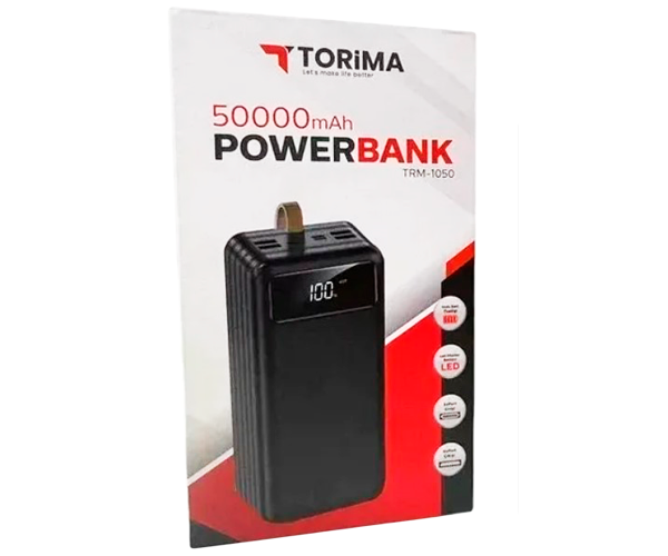 Повербанк Torima TRM-1050 50000 mAh с фонариком Черный (TRM-1050_2350) - фото 6