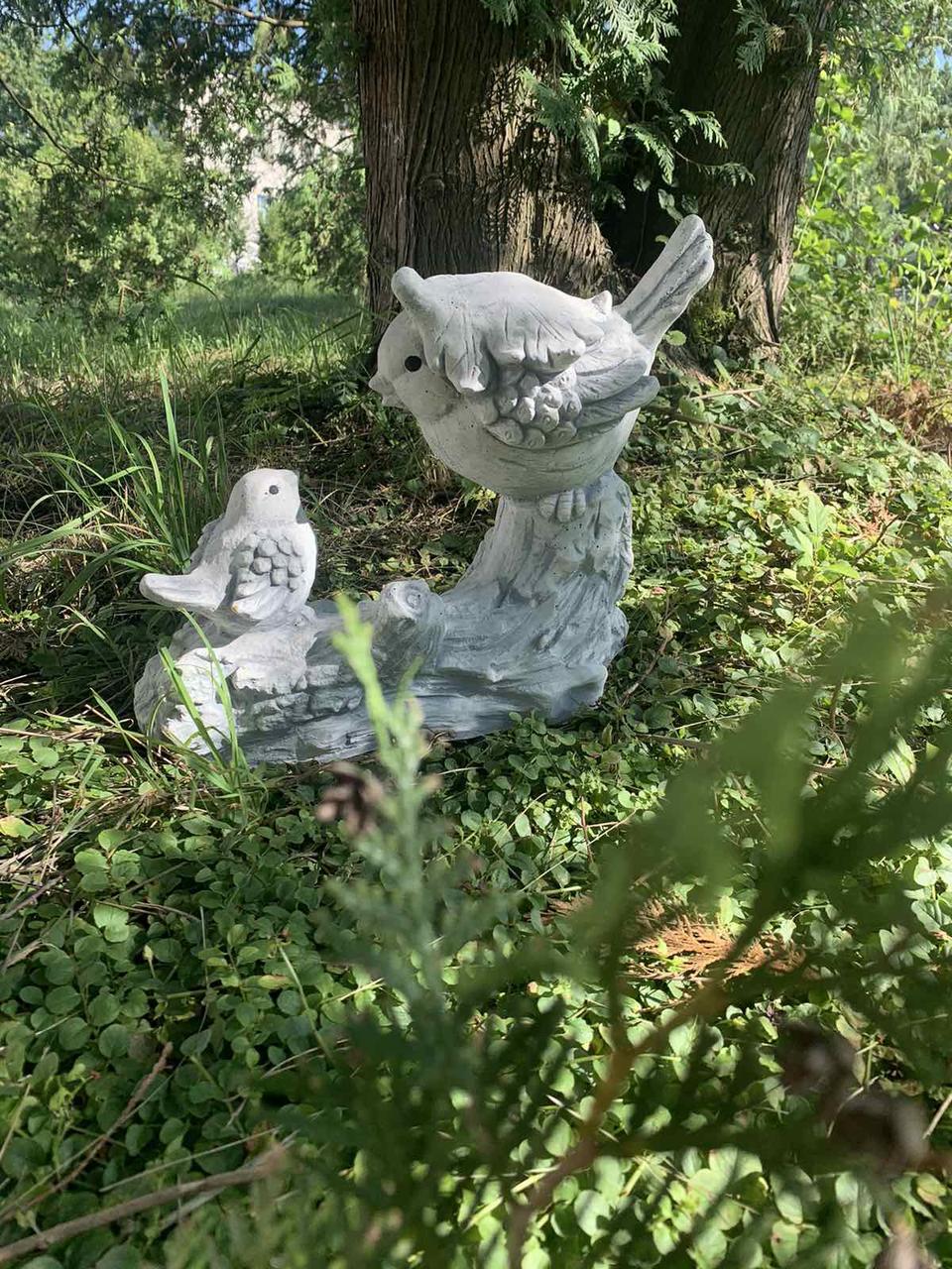 Садова фігура/статуетка Пара горобців із цементу ручна робота (701187)