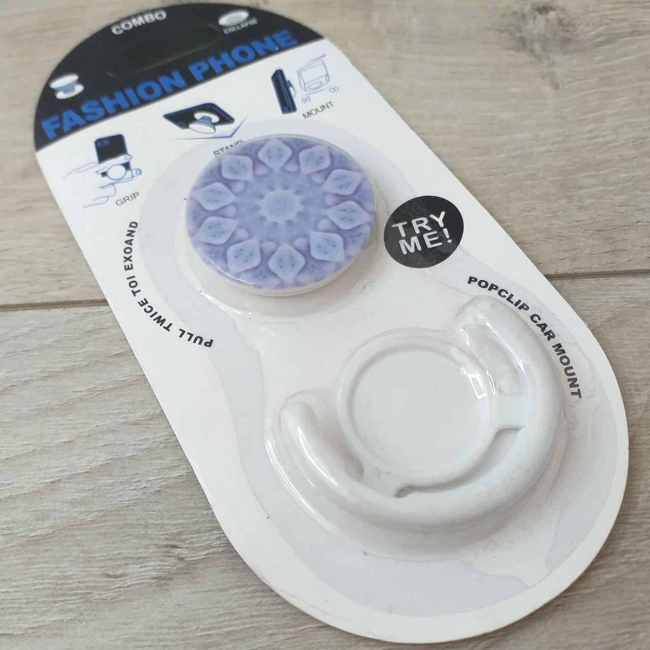 Попсокет держатель Fashion для телефона 3D Узоры Белый (KG-10528) Попсокет держатель Fashion для телефона 3D Узоры Белый (KG-10528)