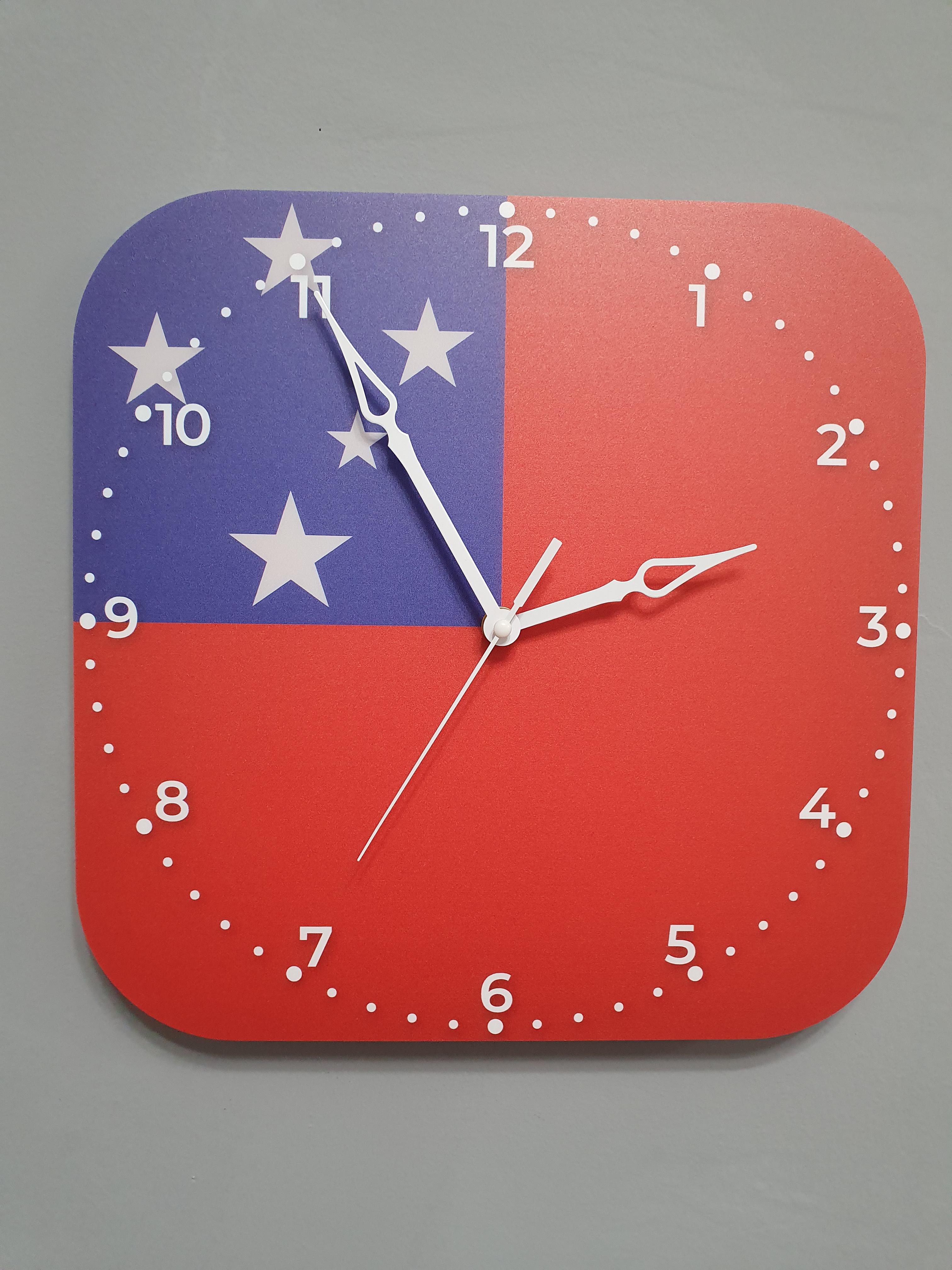 Часы настенные флаг Самоа (3804)