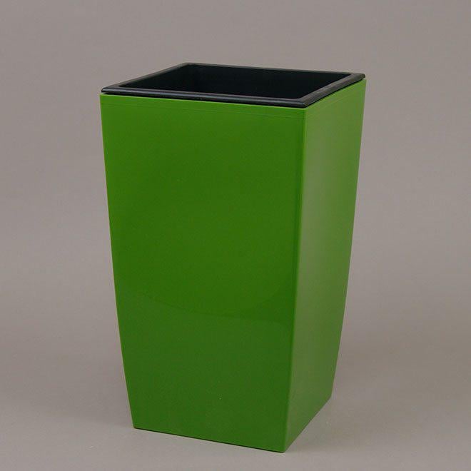 Горшок пластиковый с вкладом Flora Coubi Kwadrat 29х29 см (91069)