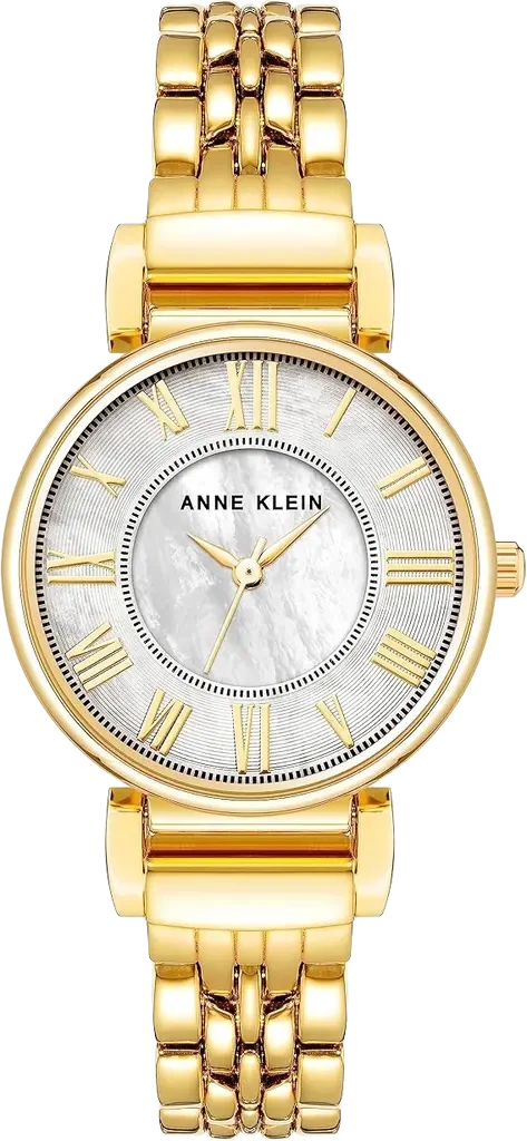 Наручные часы женские Anne Klein AK/2158MPGB с перламутровым циферблатом и золотистым стальным браслетом