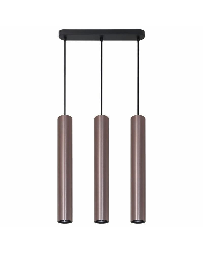 Люстра Polux 326157 Lungomare для установки над столом/барной стойкой GU10 3x10W IP20 Медный (24574374)