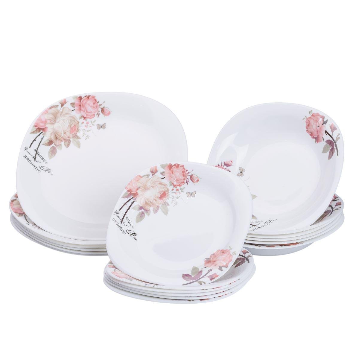 Сервиз фарфоровый на 6 персон 18 тарелок Белый - фото 6 Сервиз фарфоровый на 6 персон 18 тарелок Белый - фото 6