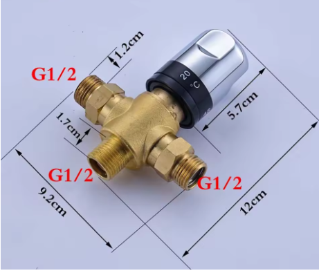 Змішувач термостатичний 92 мм латунь (28186753) - фото 3