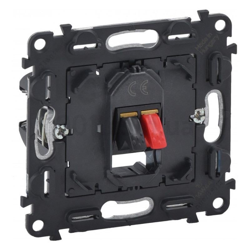 Розетка аудио Legrand Valena In'Matic внутренний монтаж Черный (753072)