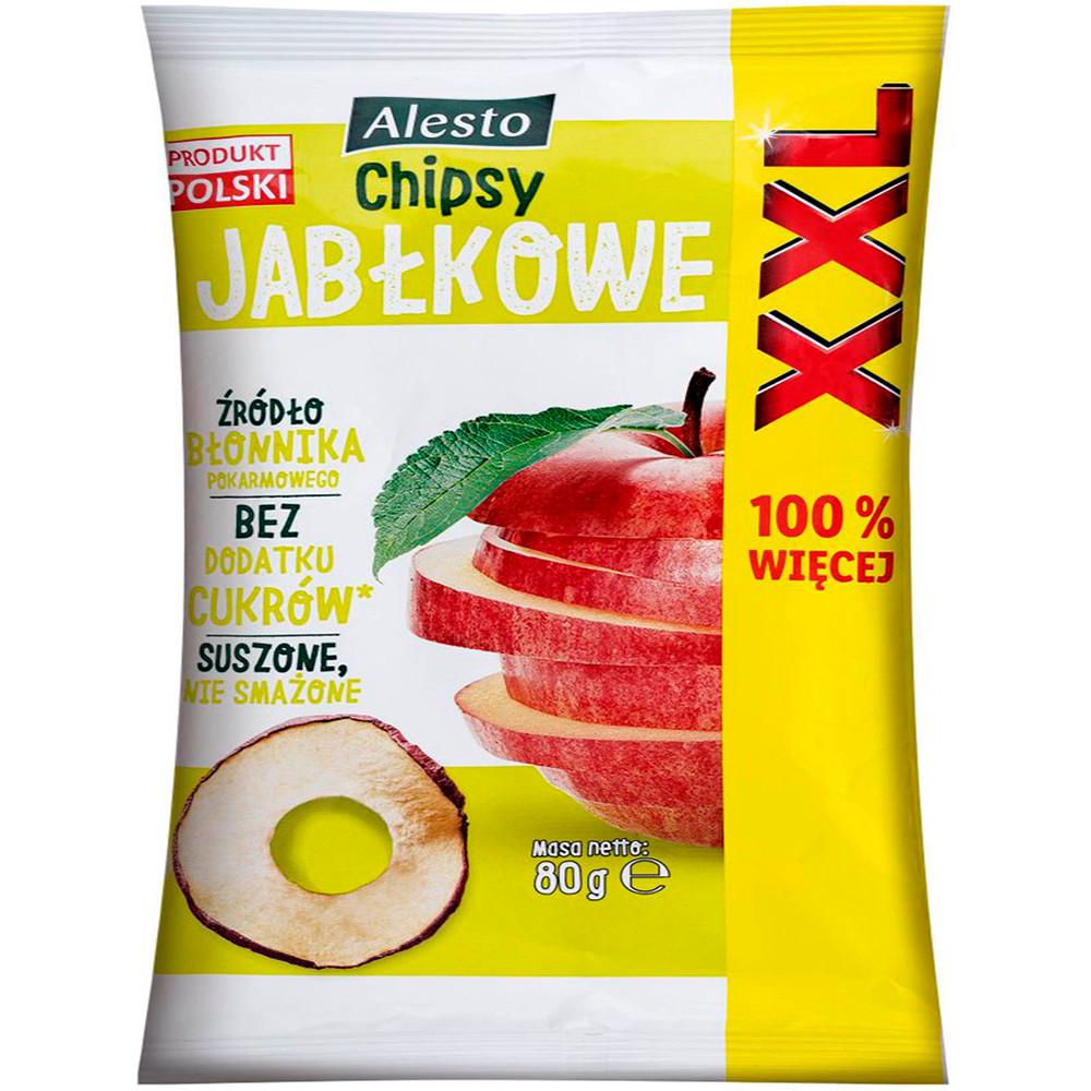 Чипсы из яблок Alesto Chipsy Jablkowe XXL 80 г (2000943572)