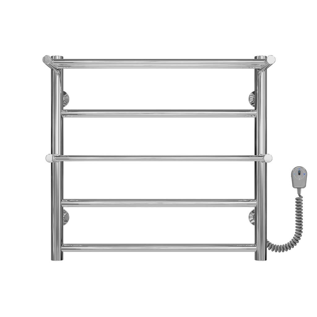 Полотенцесушитель электрический Deffi Терма Плюс П5 EF16 правое подключение нержавеющая сталь 500х500 мм Хром (C.TA.50.50.5.ECR5)