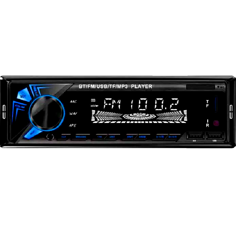 Автомагнитола 1din ВМ-5602i ISO 2xUSB Bluetooth RGB microSD AUX FM MP3 4x60W с пультом (36281549)