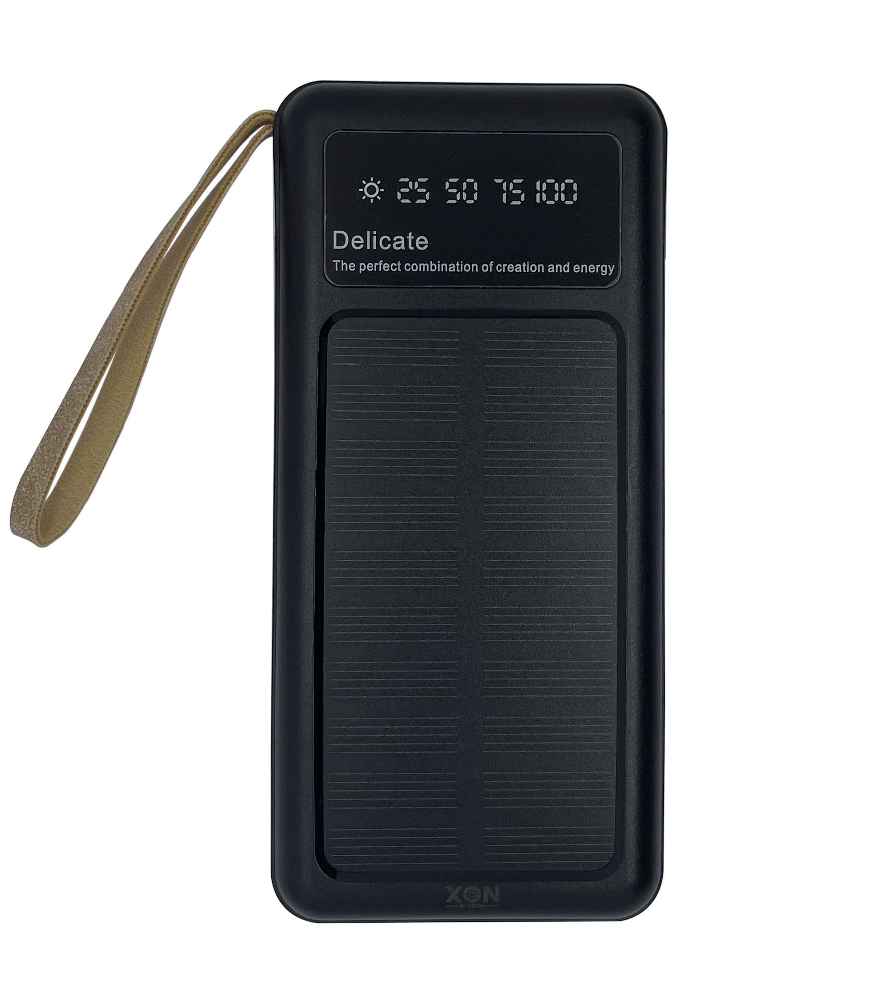 Повербанк з функцією зарядки від сонячної енергії XON PowerBank SolarLink SC1S 3227 10000 mAh Чорний (5060948063227)