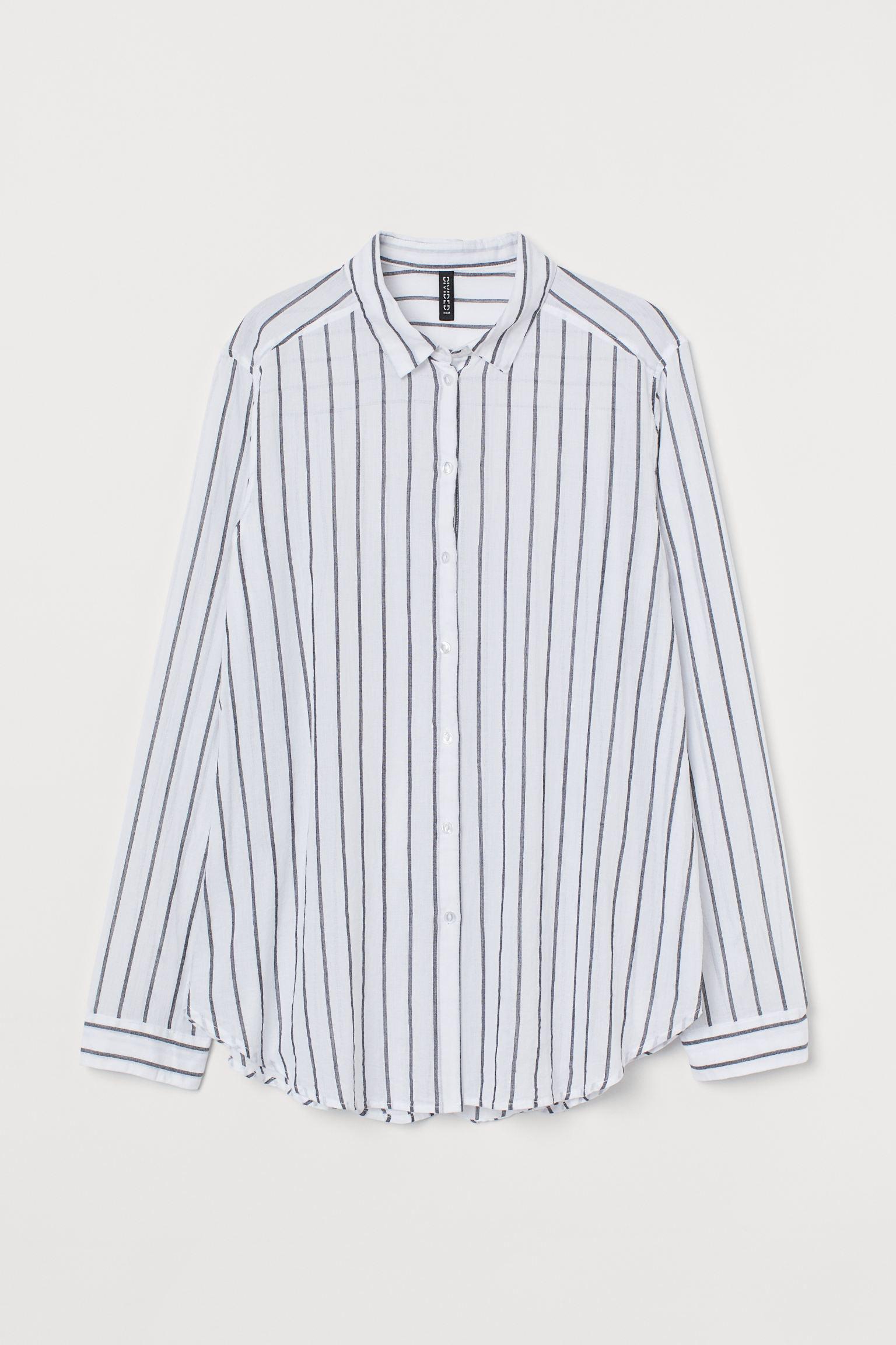 Сорочка з довгим рукавом XS Біло-чорний (9181492wer)