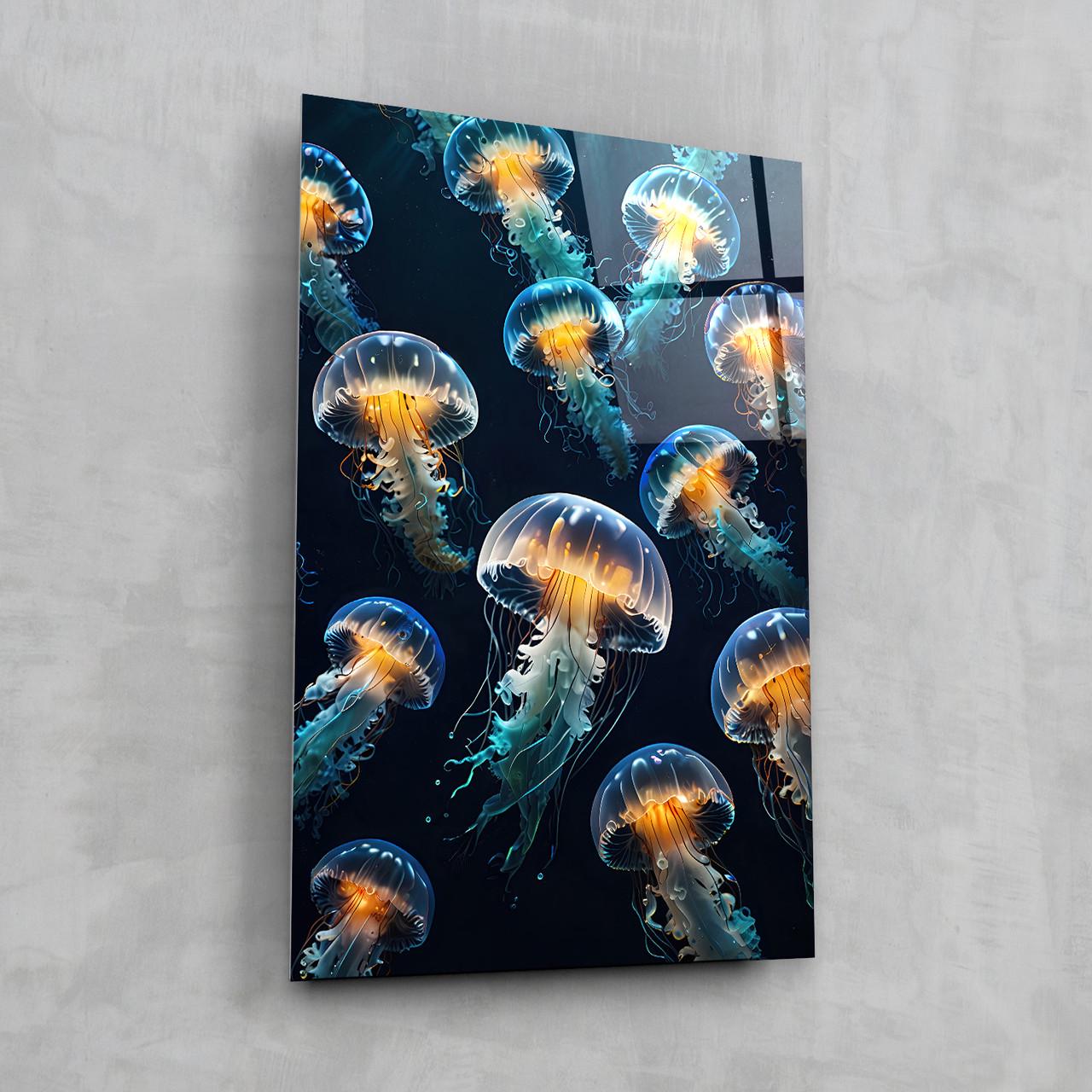 Картина на стекле NovellaPrint Жизнь медуз 50х75 см (457.2) - фото 7