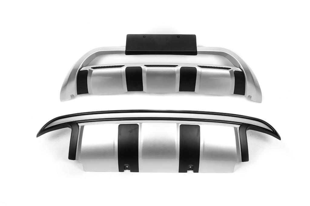 Передняя и задняя накладки V2 Cixtai для Volvo XC60 2009-2017 гг. abs-пластик