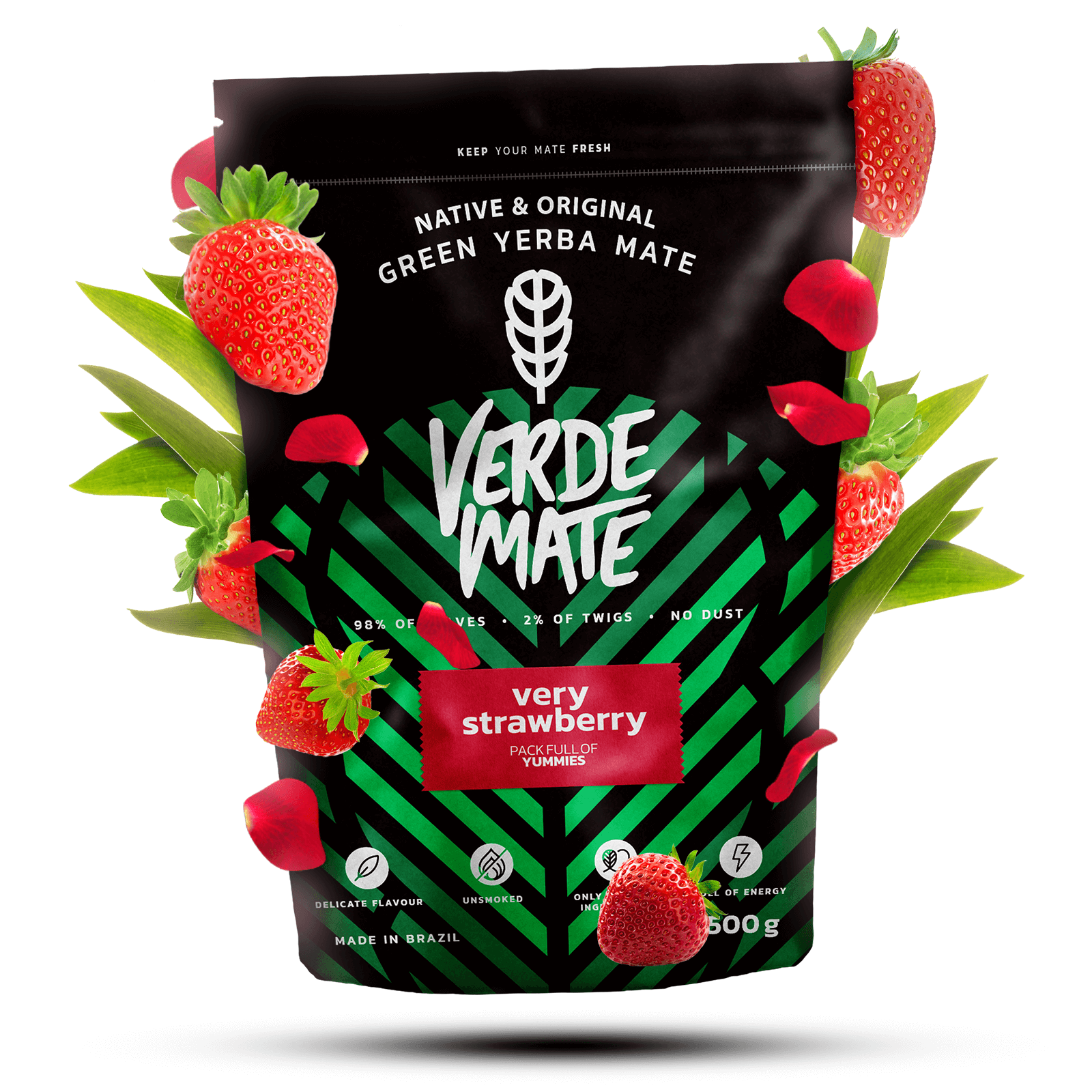 Чай йерба мате Verde Mate Green Very Strawberry 500 г - фото 4