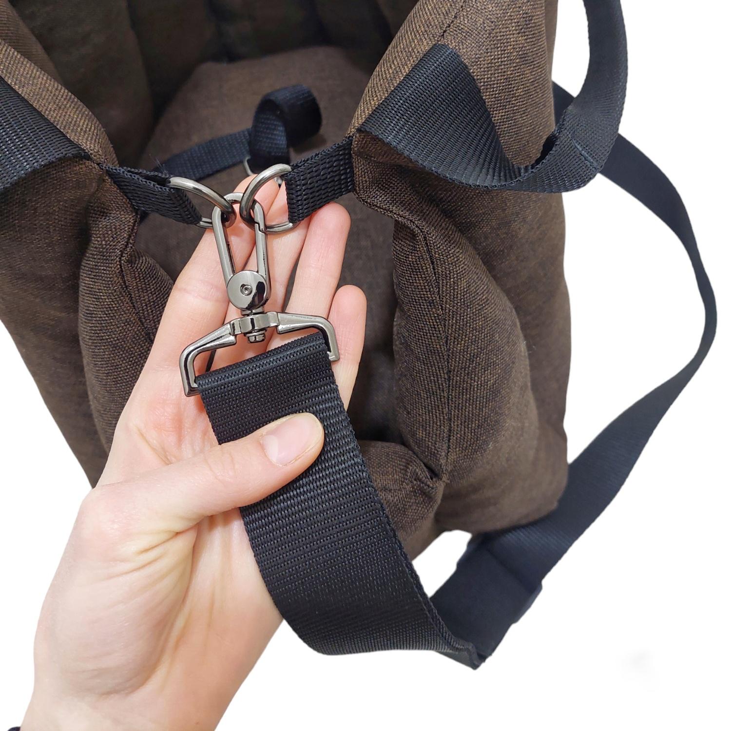 Сумка-переноска для тварин 45х30х37 см Темно-коричневий (7653453) - фото 3 Сумка-переноска для тварин 45х30х37 см Темно-коричневий (7653453) - фото 3