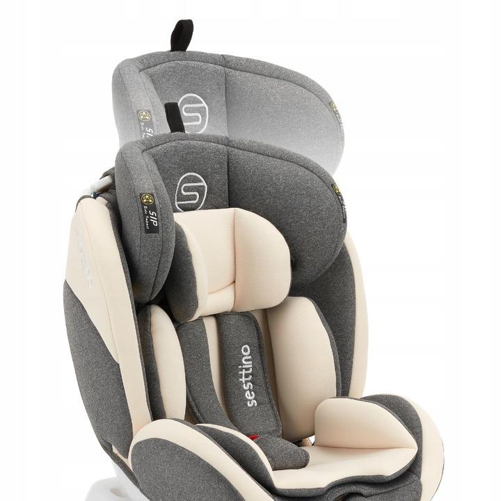 Автокресло детское Sesttino Oktagon ISOFIX 0-36 кг 60x43x48 см Кремовий (SOCG) - фото 3