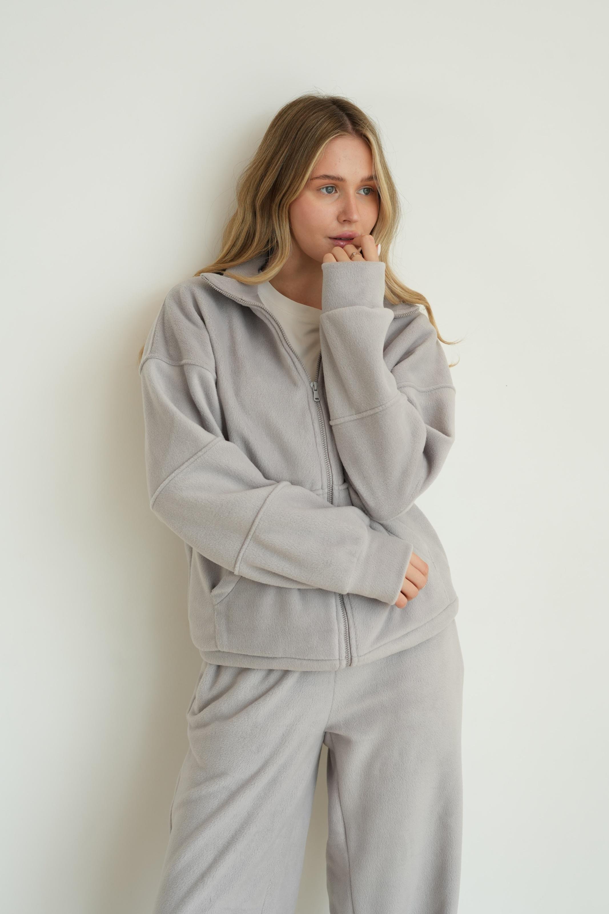 Костюм флісовий CASUAL 3XL Світло-сірий (10304XXXL) - фото 8 Костюм флісовий CASUAL 3XL Світло-сірий (10304XXXL) - фото 8