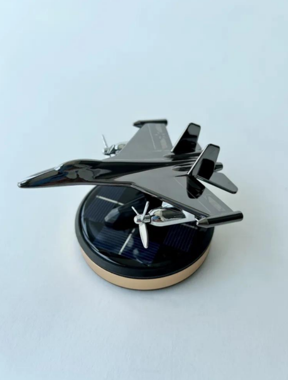 Ароматизатор автомобильный Самолет истребитель на солнечной панели