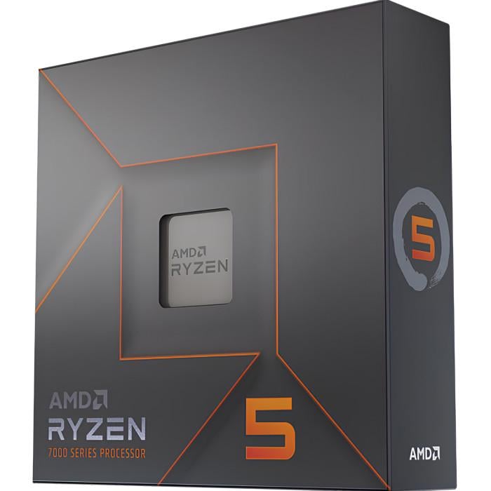Процессор AMD Ryzen 5 7600X 6 ядер 12 потоков 4,7-5,3 ГГц 32 МБ AM5 Box (100-100000593WOF)