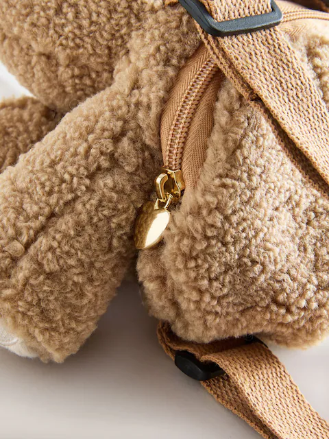 Рюкзак плюшевый Мишка Bear Backpack Коричневый - фото 5