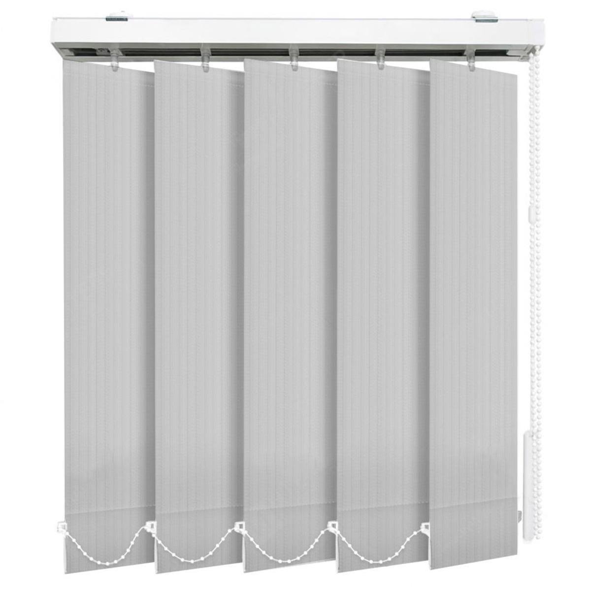 Жалюзі тканинні вертикальні E-ROLETA Лайн 8013 200х180 см Сірий (Lain8013-200-180)