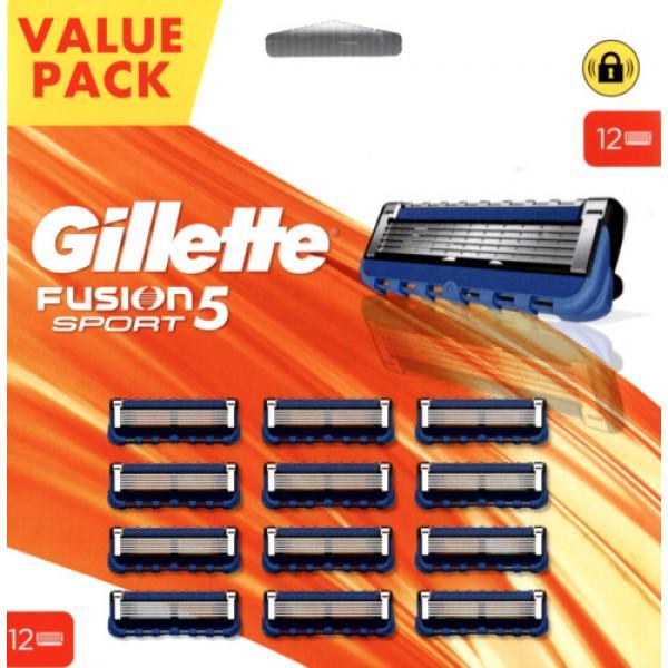 Картриджи для бритья мужские Gillette Fusion5 SPORT 12 шт.