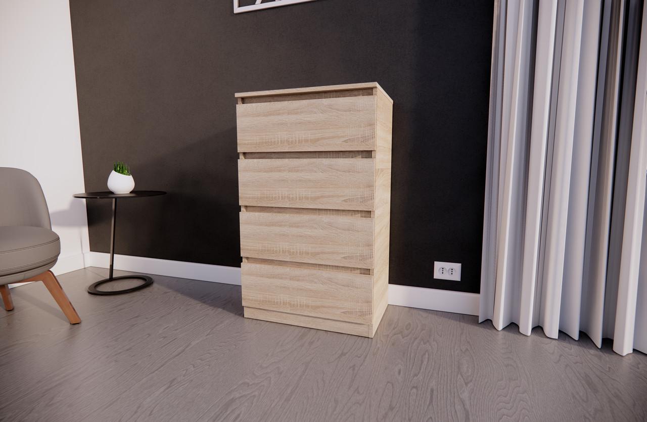 Комод MEBEX на 4 шухляди 60х40х100 см Дуб Сонома (VM4B600DS) - фото 4