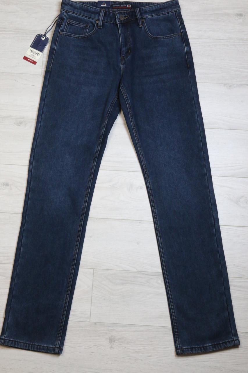 Джинсы мужские зимние классические Dsqatard 2 г. 36 Синий графит (2285)