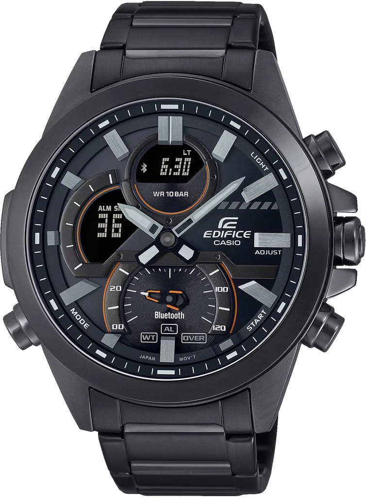 Наручные часы мужские Casio Edifice ECB-30DC-1AEF со стальным корпусом/водозащитой 100 м Черный (3100234238)