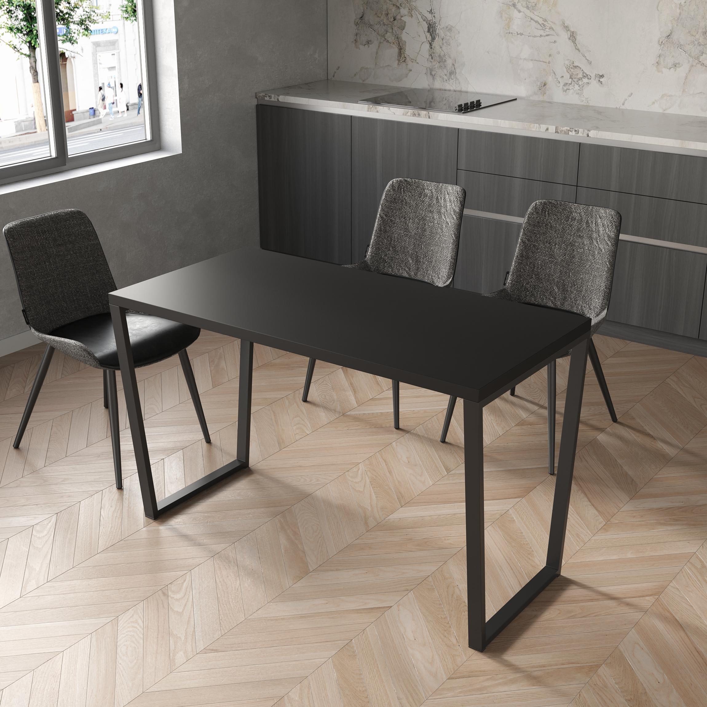 Обідній стіл 02 1600х800х32 мм Чорний (23514119)