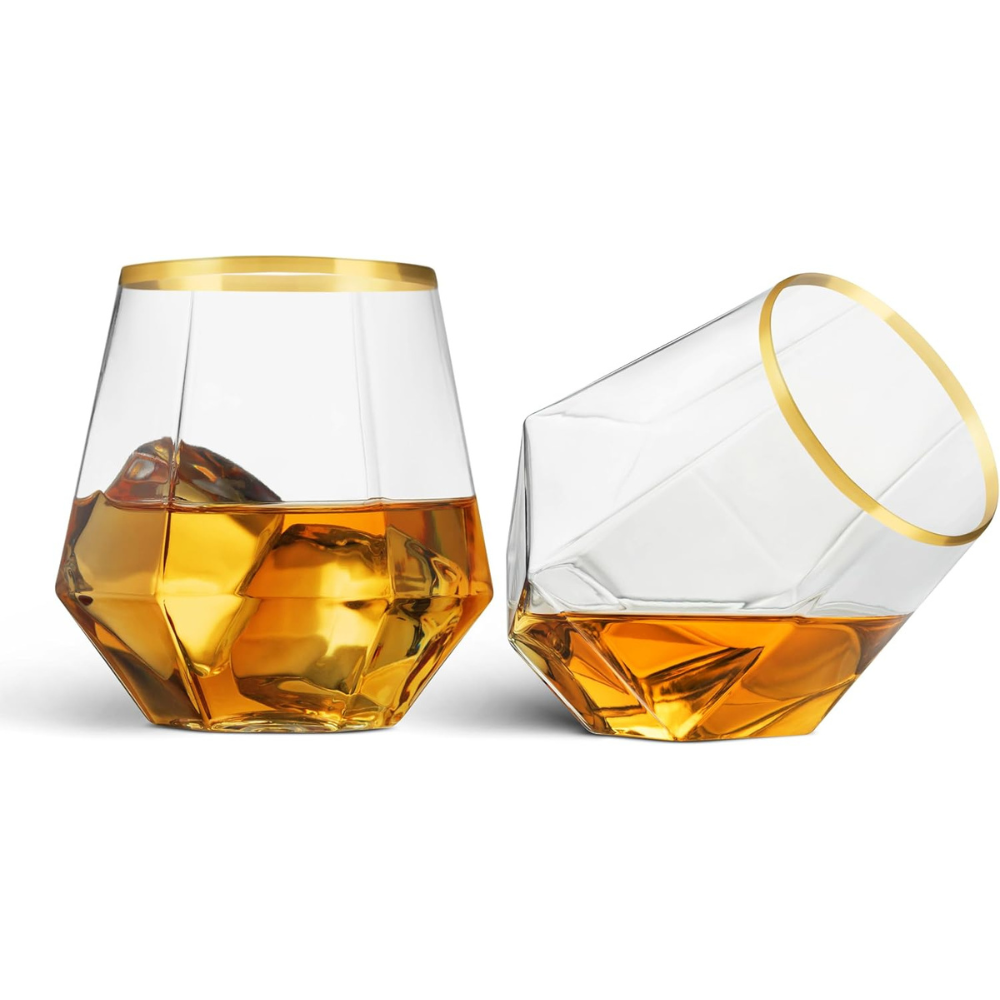 Набір пластикових склянок Діамант для напоїв міцні із золотистим обідком 6 шт. 350 мл - фото 5 Набір пластикових склянок Діамант для напоїв міцні із золотистим обідком 6 шт. 350 мл - фото 5