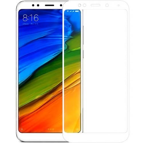 Защитное стекло для Redmi 5 полная проклейка экрана White