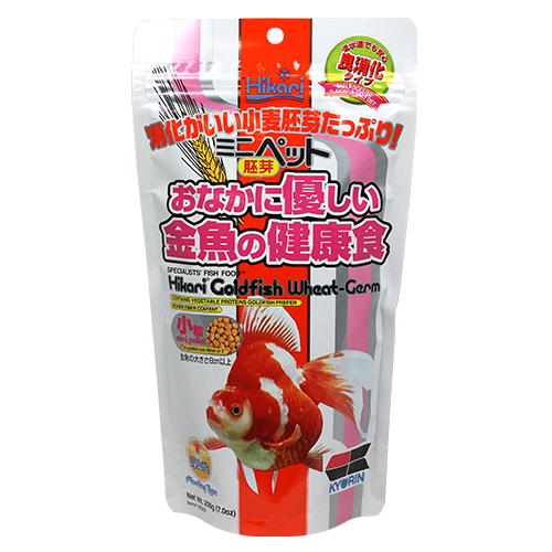 Корм легкозасвоюваний Hikari Goldfish Wheat-Germ для золотих рибок гранули Mini S 2,7-3,0 мм 200 г (06226)