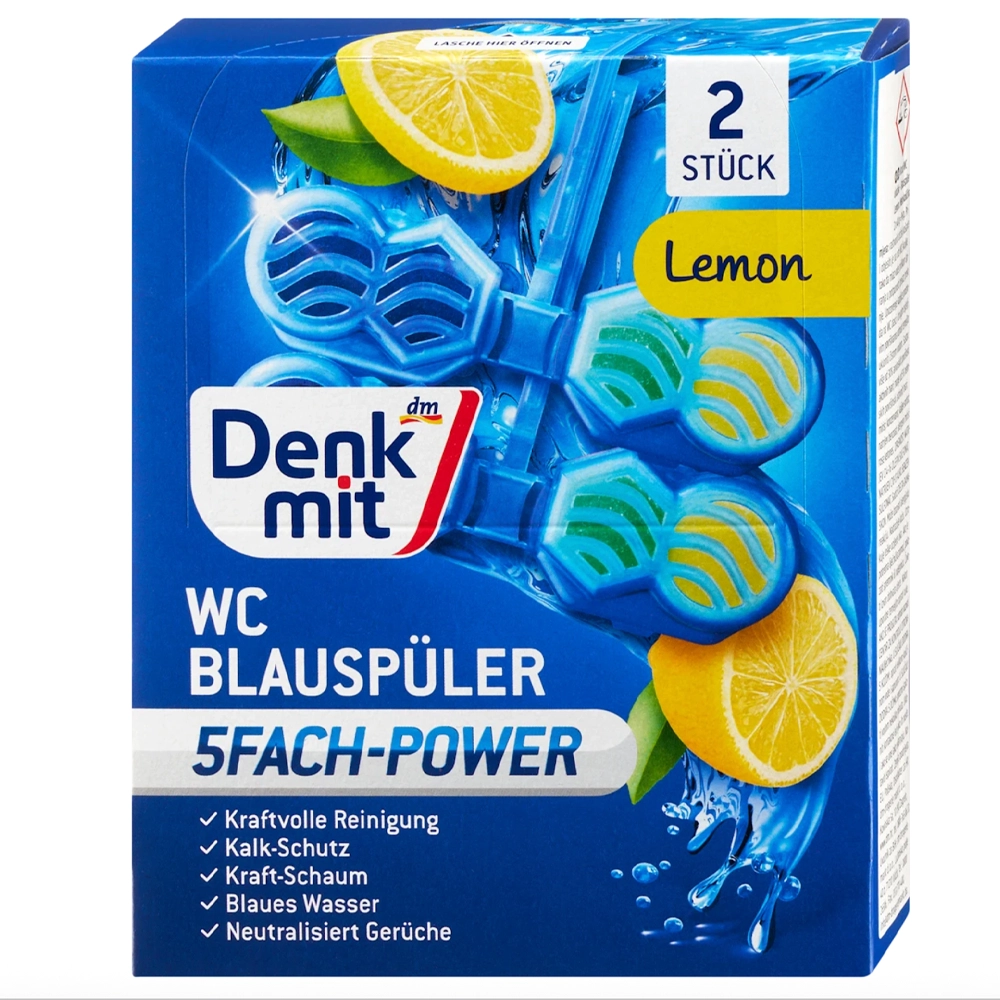 Блок туалетний DenkMit Lemon з ароматом цитруса 2 шт. (EPI-15102025-645)
