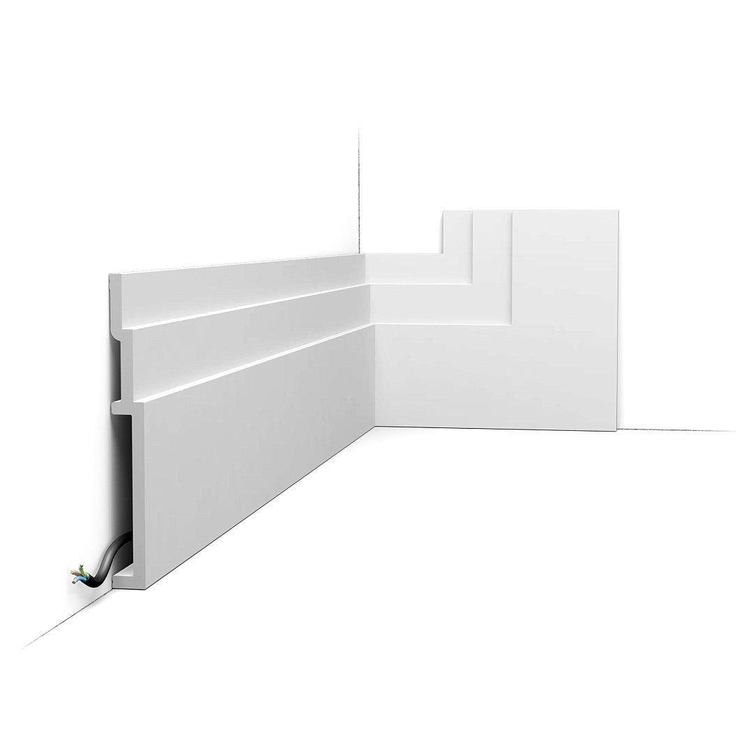 Плинтус дюрополимерный Orac SX181 жесткий 200х22х2000 мм (29293942)