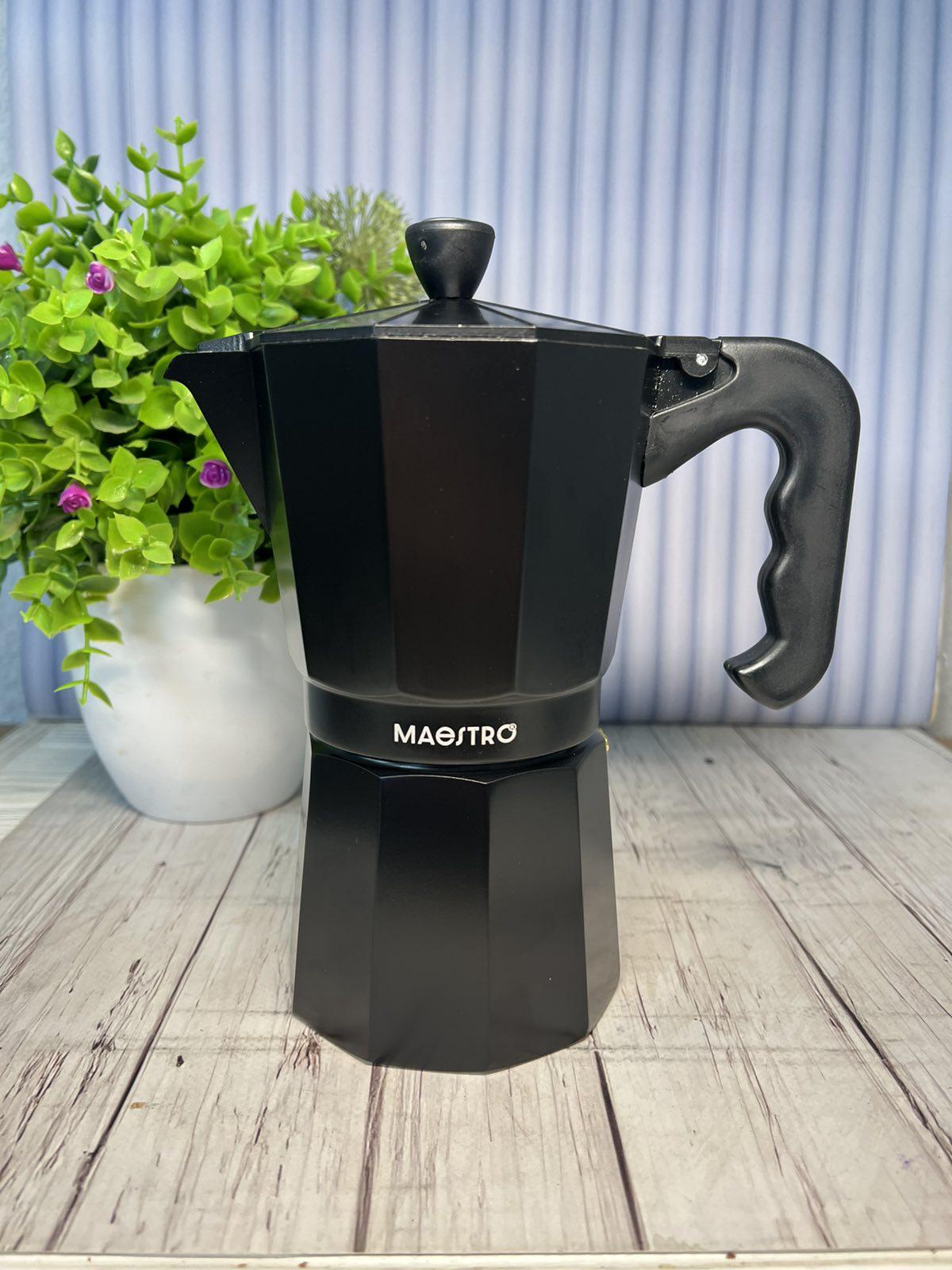 Кофеварка гейзерная Maestro Espresso Moka на 9 чашек 450 мл Черный (58608)