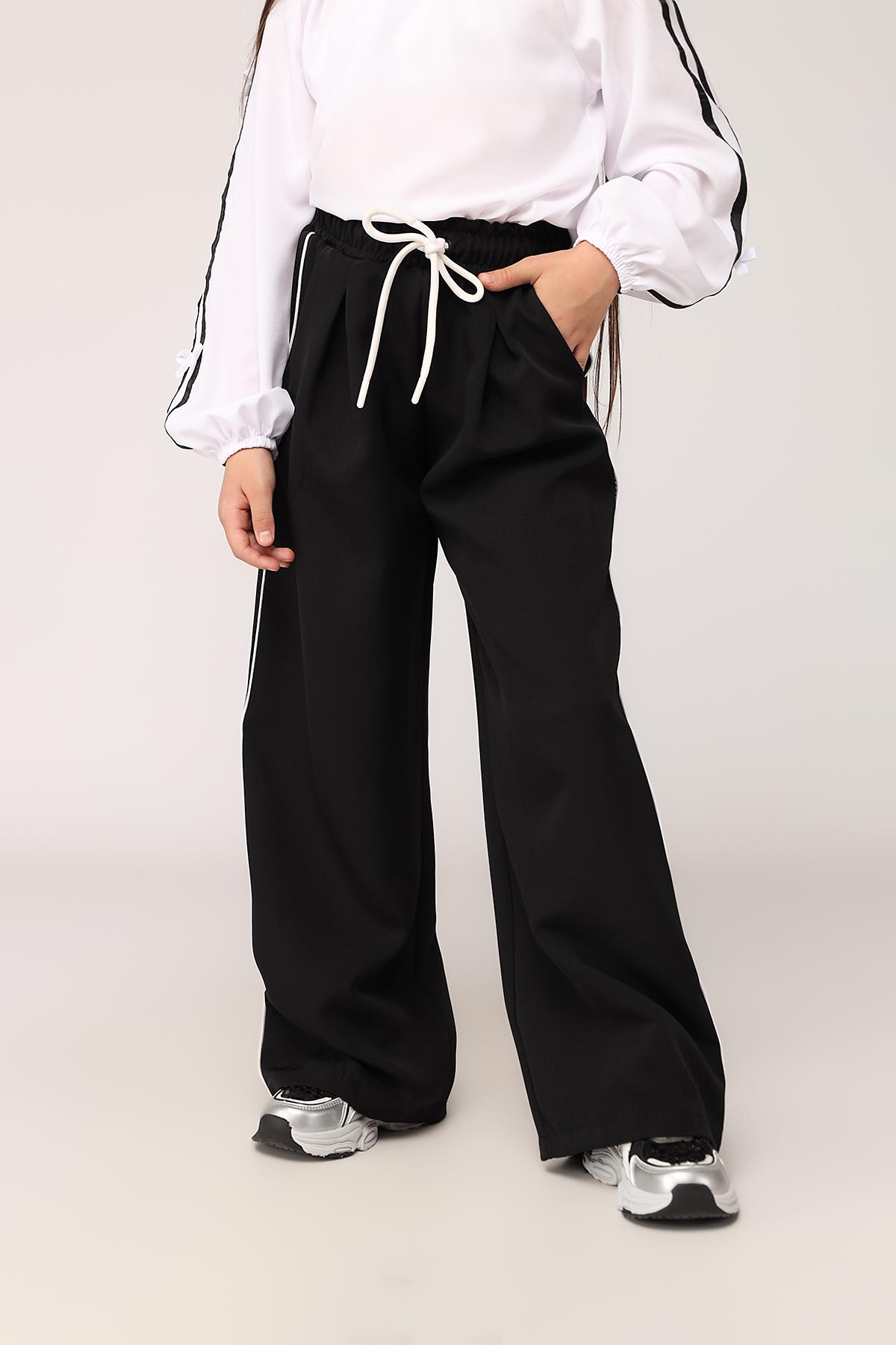 Брюки для девочки ЦБ-00276969 116 см Черный (SKT001066649)